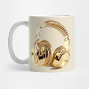 Headphones Gold Mug